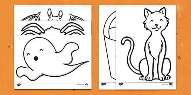40 Desenhos do Halloween para Colorir - Educação Infantil - Aluno On