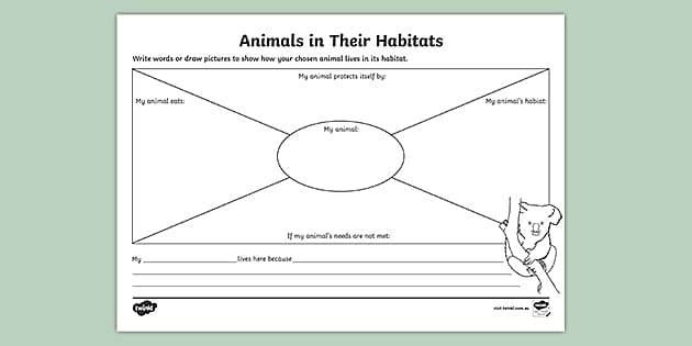 animals and their homes worksheet for kindergarten f 2
