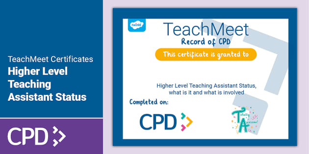 FREE! - TeachMeet Certificate (teacher made) - Twinkl