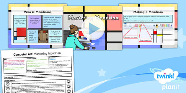 Computing: Computer Art: Mastering Mondrian Year 2 Lesson Pack 2