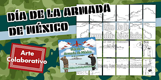 Arte Colaborativo: Día de la Armada de México