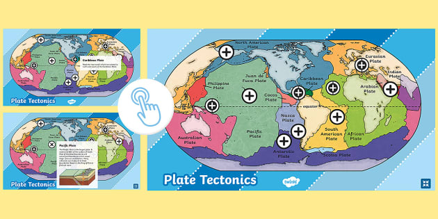 Plate Tectonics Interactive Click And Learn Digital Map Us Tg 1650038532 Ver 1 