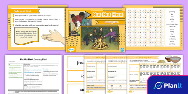 Year 3 Science Hot, Hot Heat Lesson 1 Sensing Heat - Twinkl