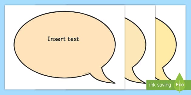 Editable Neutral-Themed Speech Bubbles - Twinkl