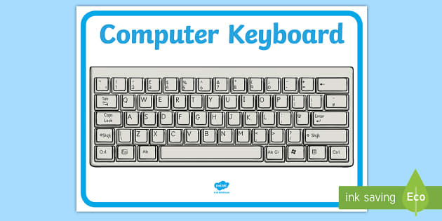 computer keyboard pictures printable