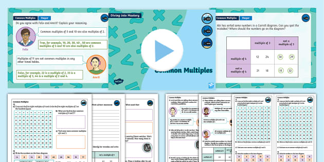 Year Diving Into Mastery Step Common Multiples