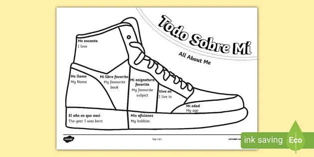 Prep-free All About Me Shoe Activity for Kids | Twinkl USA