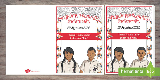 Kartu Ucapan Hari Kemerdekaan Indonesia Teacher Made 3370
