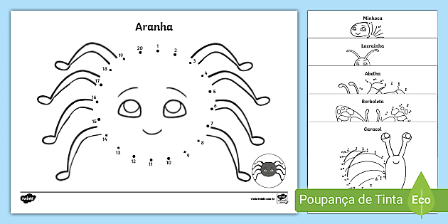 Atividade de Matemática para 1º Ano – Procure, pinte e conte