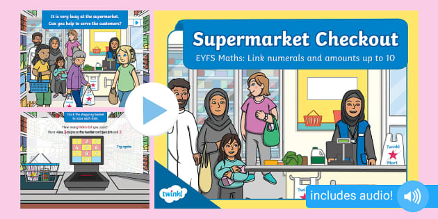 Children's supermarket deals checkout