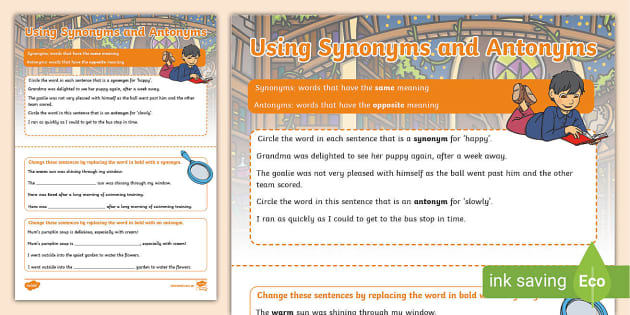 using-synonyms-and-antonyms-activity-sheet-year-2-twinkl