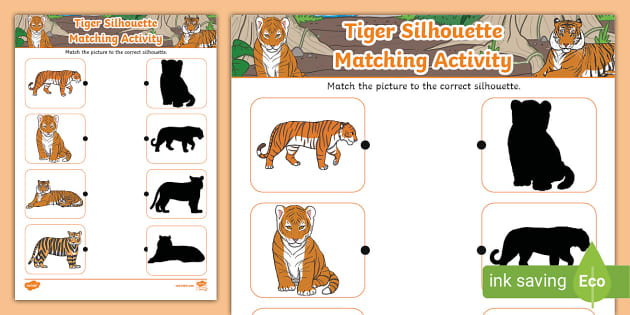 👉 Tiger Stripes Adding More Maths Worksheet - Twinkl