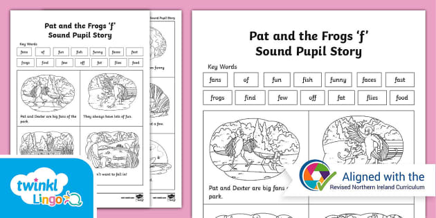 Pat and the Frogs 'f' Pupil Story Activity Sheet - Twinkl