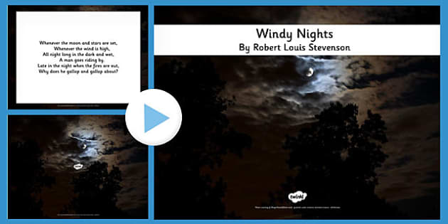 Windy Nights Poem | Windy Weather Description (Teacher Made)