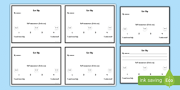 classroom exit slip template classroom management twinkl