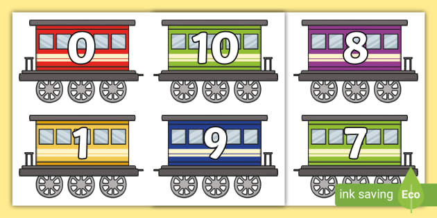 Number Bonds to 10 on Trains and Carriages - Twinkl