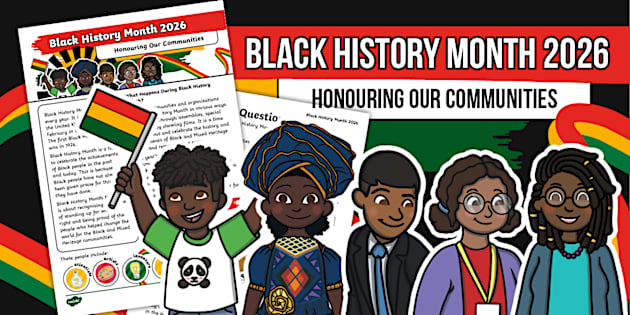 Black History Month Reading Comprehension Activity for Ages 5-7
