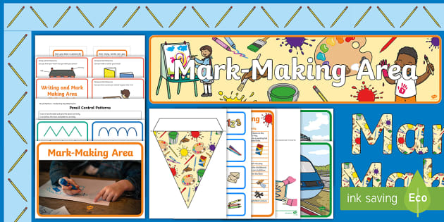 EYFS Mark-Making Area Classroom Set Up Display Pack - Twinkl