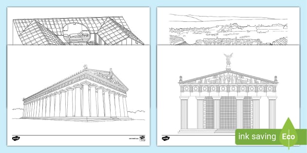 The Parthenon Temple by Adrian87deviantartcom on DeviantArt  Ancient  drawings Parthenon Architecture drawing art