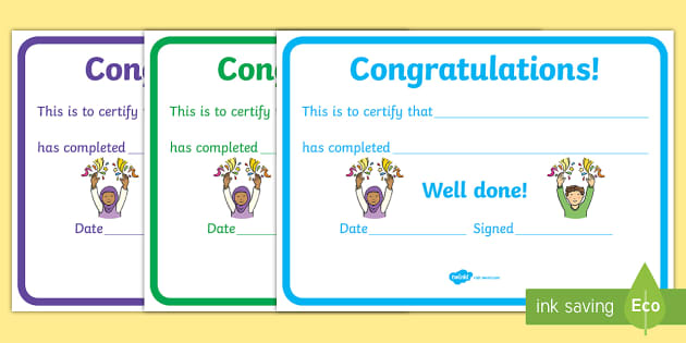 👉 General Certificates (teacher made) - Twinkl