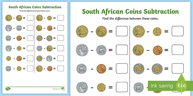 south african money sa money currency cut outs