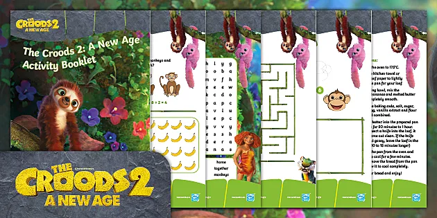 FREE The Croods 2 A New Age Activity Booklet Ages 5 7