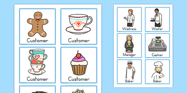 Tea Shop Role Play Badge (Hecho por educadores) - Twinkl