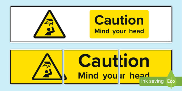 Free Mind Your Head Signs Twinkl Resources Twinkl 5690