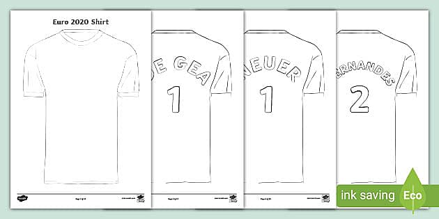 White Football Shirt Number 2 Template