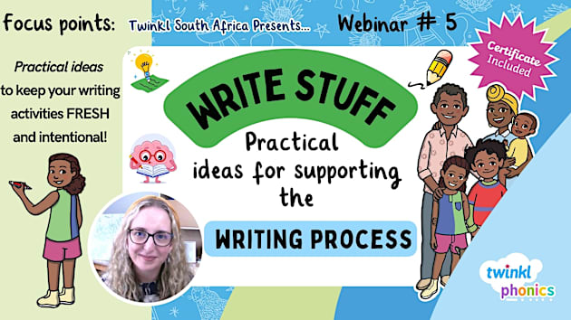 * NEW * Training Webinar: Write Stuff: Practical Ideas for Supporting the