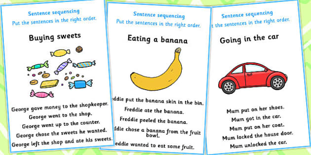 Sequence For Kids Instructions