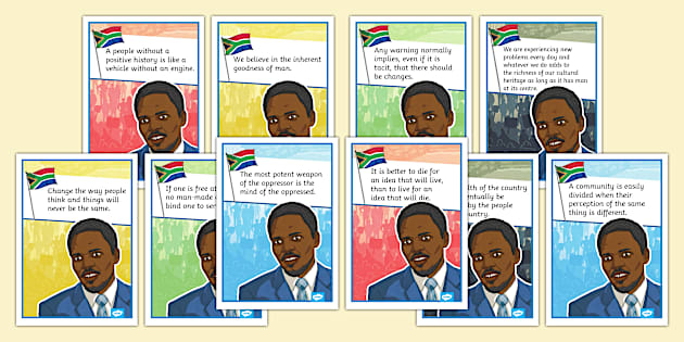 Steve Biko Quotes - Posters (teacher made) - Twinkl