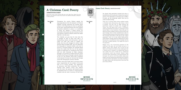 christmas carol essay on poverty