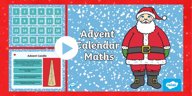Advent Calendar Maths Challenges (teacher made) Twinkl