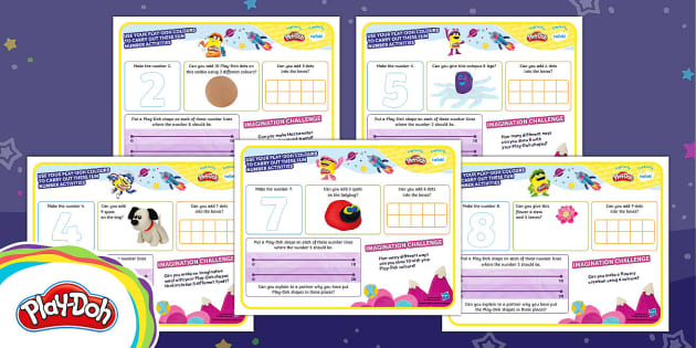 Free Play Doh Number Activity Mats Professor Feito