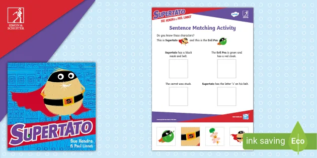 FREE! Supertato Word Mat Simon and Schuster Twinkl Resources