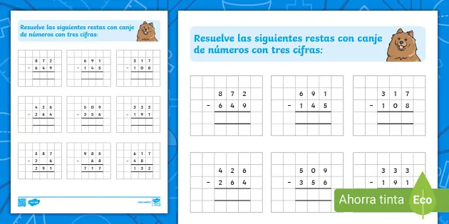 Adiciones, Fichas De Exercícios De Matemática, Atividades