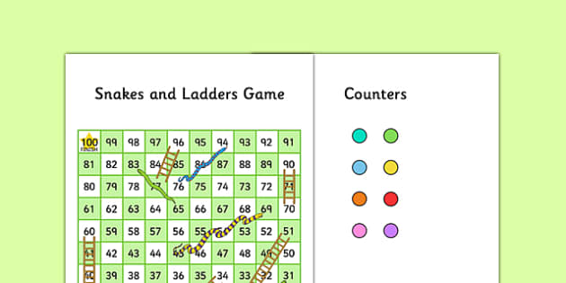 numbers to 100 games editable snakes and ladders 1 100