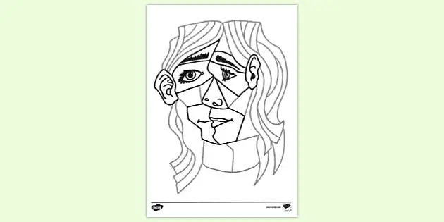 Picasso Colouring Page Colouring Sheets