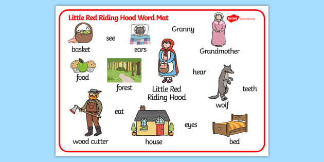 Little Red Riding Hood Vocabulary Words
