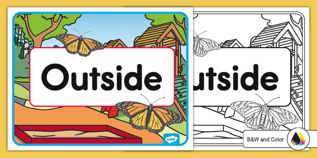 Outside Door Sign (teacher made) - Twinkl