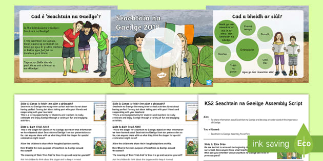 Seachtain na Gaeilge School Assembly Pack (teacher made)