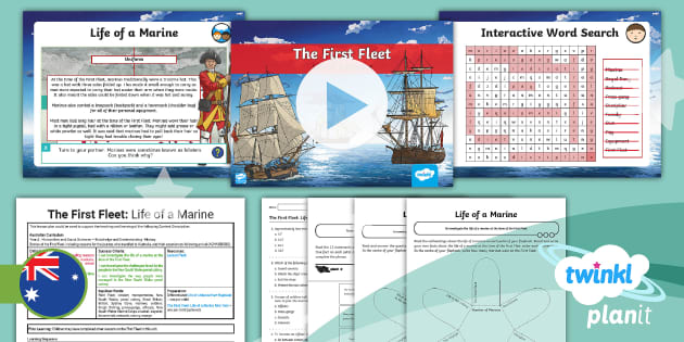 Year 4 HASS History The First Fleet Lesson 6 (teacher made)