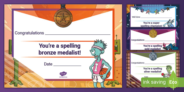 Twinkl Spelling App Reward Certificates Pack Teacher Made