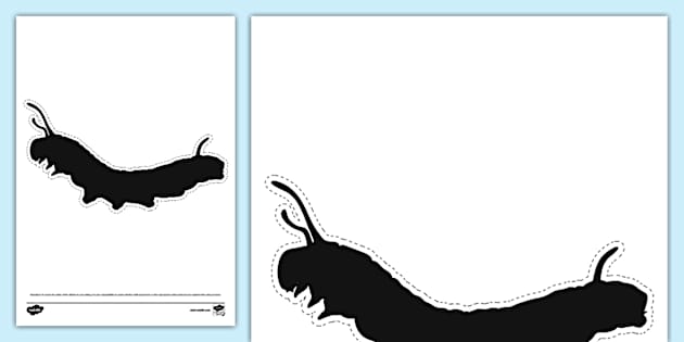 Caterpillar Silhouette Cut-Out - Display Resource - Twinkl