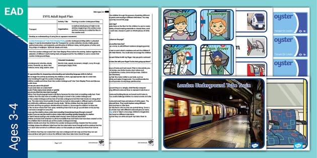 EYFS Painting a London Underground Map Adult Input Plan