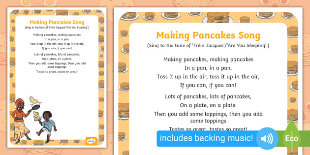 Making Pancakes Song | Pancake Day | Parents (Teacher-Made)