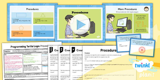 Computing: Programming Turtle Logo: Procedures Year 4 Lesson Pack 1
