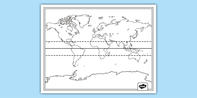 Printable Equator Map | Geography Resource | Twinkl - Twinkl