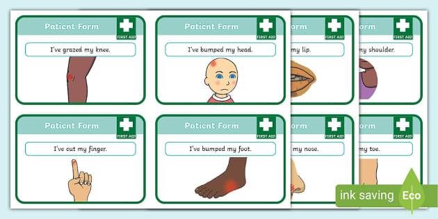 First Aid Role-Play Patient Cards